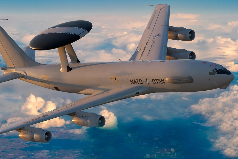 Самолёт НАТО почти два часа курсировал у границы с Украиной