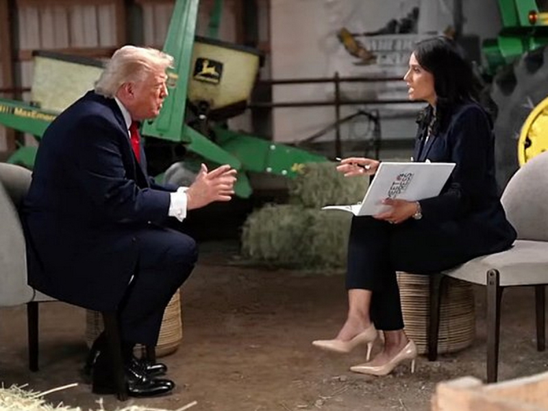 «Вы либо жулик, либо тупая»: Трамп сорвался на журналистку NBC и ушел из эфира