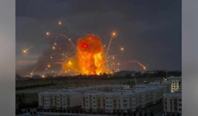 Настоящий ад: Под Киевом нанесен удар по складу со снарядами с обедненным ураном